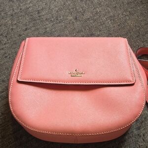 Kate Spade Cameron Street Byrdie crossbody bag in pink crosshatched leather